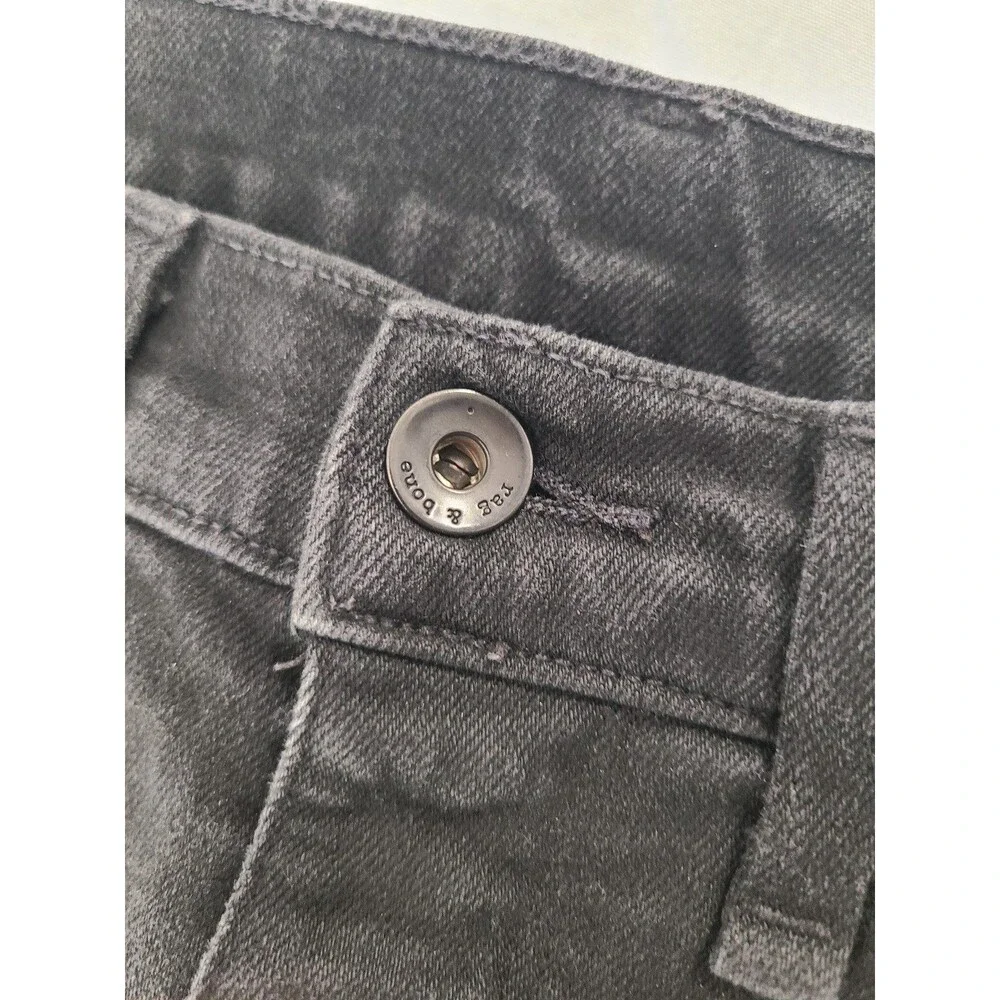 rag & bone New York Fit 1 Extra Slim Black Holes Distressed Jeans Men's Size 30